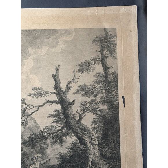 18th C Engraving “L’Approche du Camp” after Dietricy by C. Le Vasseur Paris - Picture 5 of 16